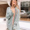California Cool Down Knit Cardigan in Sage Image - 1