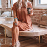Got It Flowing On Shift Dress In Rust Image - 1