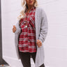 Better With Vino Cardigan In Grey Image - 1