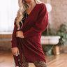 Better With Vino Cardigan In Wine Image - 1