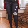 The Cassidy Midrise Distressed Ankle Skinny Curves Image - 1