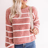 Pumpkin Spice Everything Chenille Sweater in Blush Image - 1