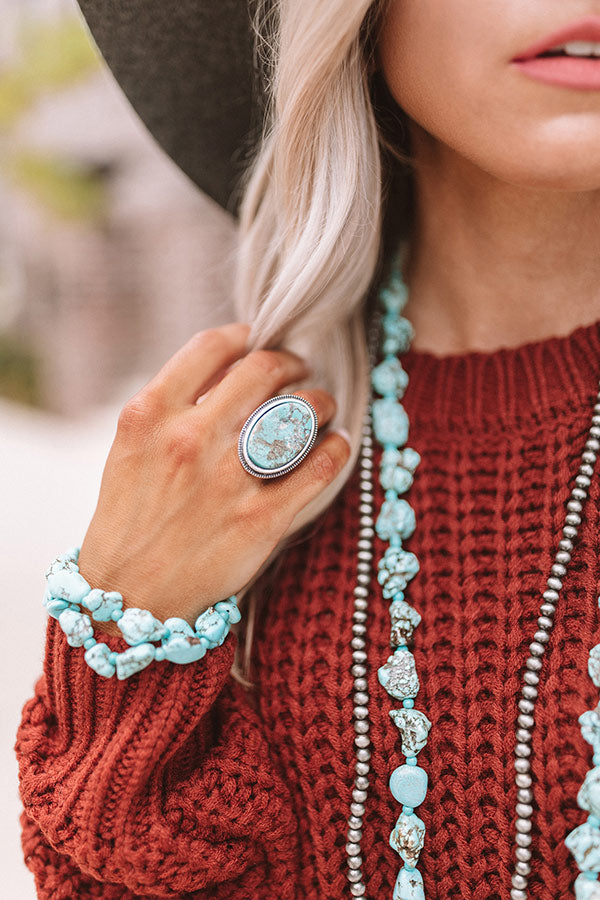 Loving You Softly Turquoise Ring