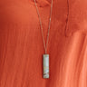 Off Duty Beauty Semi Precious Necklace In Pear Image - 1