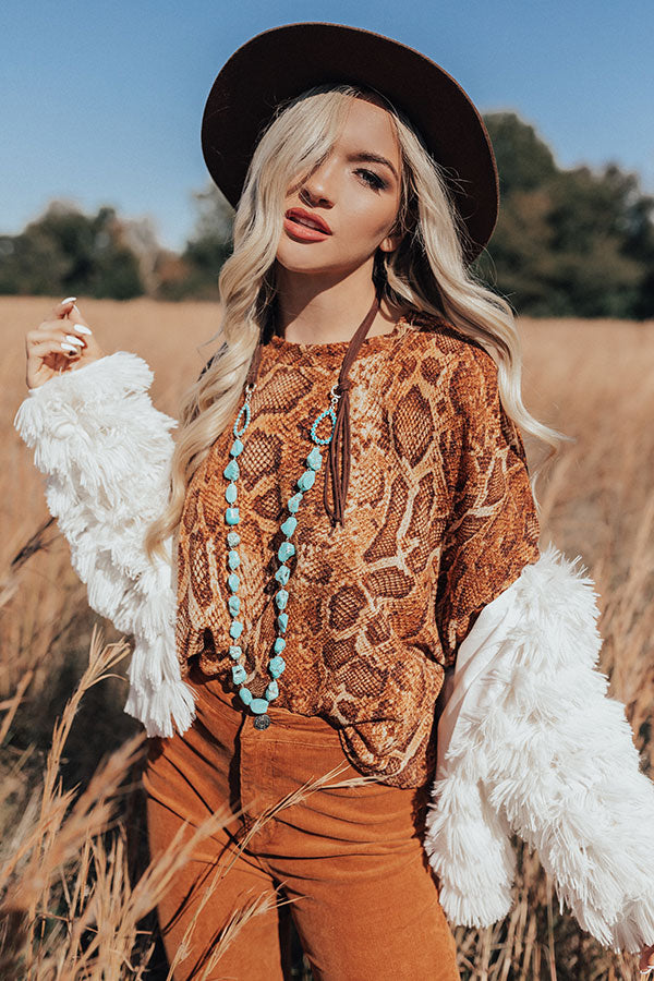 Saturday Sippin' Turquoise Necklace