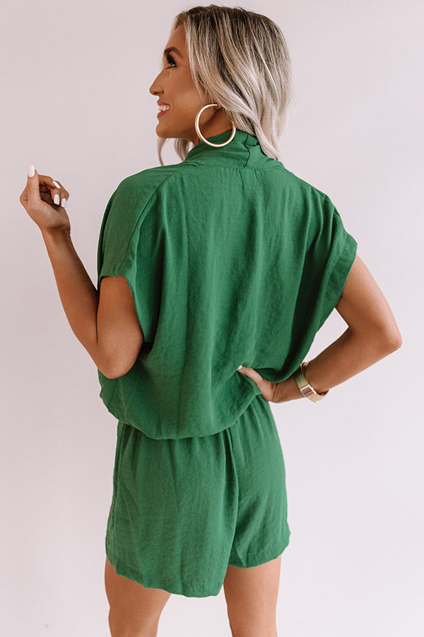 Music City Romper In Green Image - 5