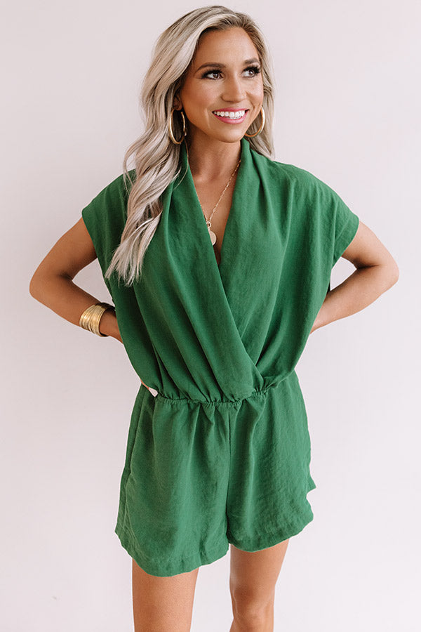 Music City Romper In Green Image - 2