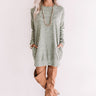 Street Style Tunic Sweater In Sage Image - 1