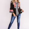 Road To Paradise Embroidered Top In Black Image - 1