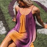 Spirit Squad Ombre Shift Dress in Purple/Yellow Image - 1