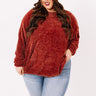 Cozy Celebration Chenille Sweater In Rustic Rose  Curves Image - 1