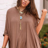 Kisses By Midnight Shift Tunic In Brown Image - 1