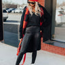 Your Biggest Fan High Waist Faux Leather Legging Image - 1