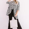 Bonding Over Bellinis Leopard Shift Top In Grey Image - 1