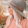 Tribeca Travels Wool Stiff Fedora In Dark Grey Image - 1