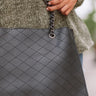 Chic Success Faux Leather Tote In Black Image - 1