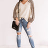 Spotted in Brooklyn Waffle Knit Shift Top In Cream Image - 1