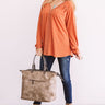 For Love and Lattes Shift Top in Pumpkin Image - 1