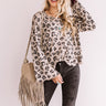 Iced Mocha Moment Leopard Shift Top In Taupe Image - 1