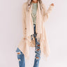 Feeling Sweet Fringe Cardigan In Champagne Image - 1