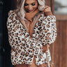 Covered In Cozy Plush Leopard Jacket In Ivory Image - 1