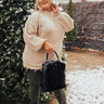 Feels Like Fall Distressed Sweater Iced Latte Curves Image - 1