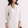 Cider In Aspen Button Up Top In Grey Image - 1