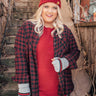 Bonfire Babe Flannel In Red Curves Image - 1