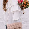 Trendy In The City Clutch In Latte Image - 1