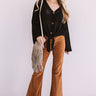 A Wonderful Life Knit Tie Top In Black Image - 1