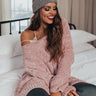 Wrapped In Joy Chenille Sweater In Blush Image - 1