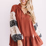 Downtown Daydreams Shift Top In Aurora Red Image - 1