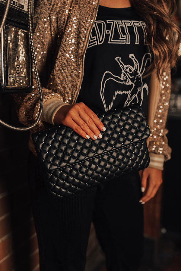 Trendy In The City Clutch In Black