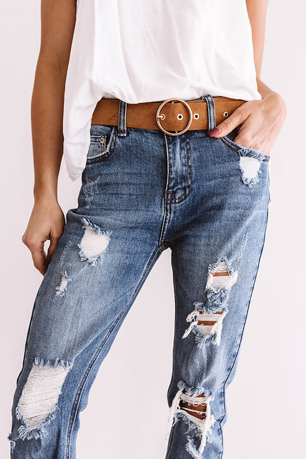 The Mason High Waist Relaxed Skinny In Dark Wash Image - 4