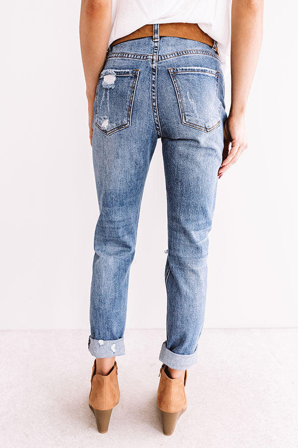 The Mason High Waist Relaxed Skinny In Dark Wash Image - 5