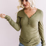 Out And About Shift Tee In Sage Image - 1