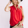 Merlot And Magic Shift Top in Red Image - 1