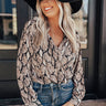 Set The Scene Snake Print Bodysuit Image - 1
