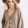 Free Falling Shift Top In Sage Image - 1