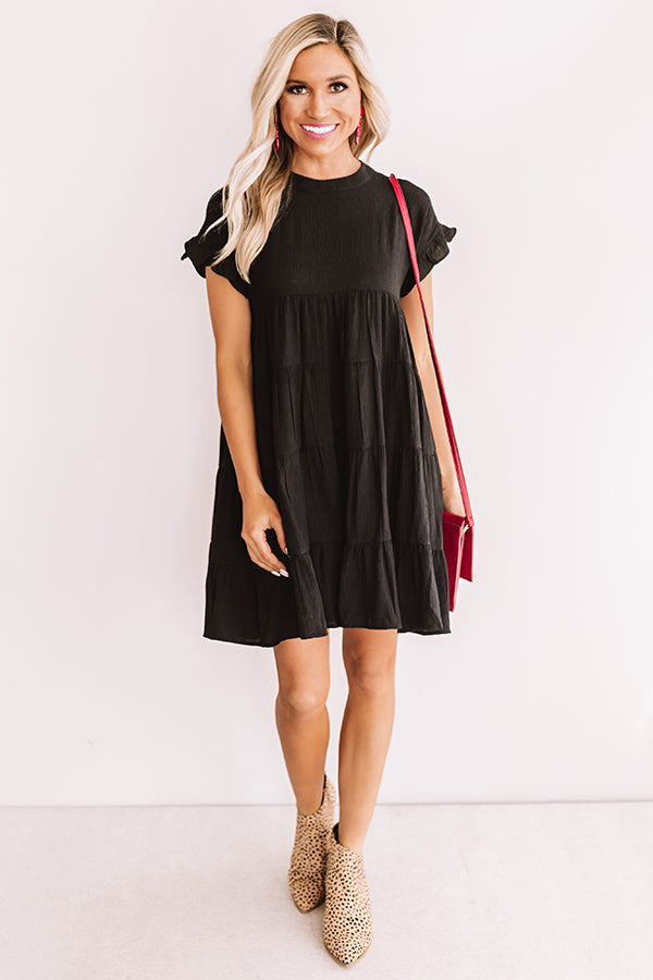 Love Potion Babydoll Dress in Black