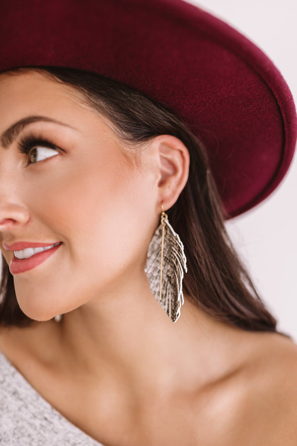 Suite Dreams Snake Print Earrings In Grey