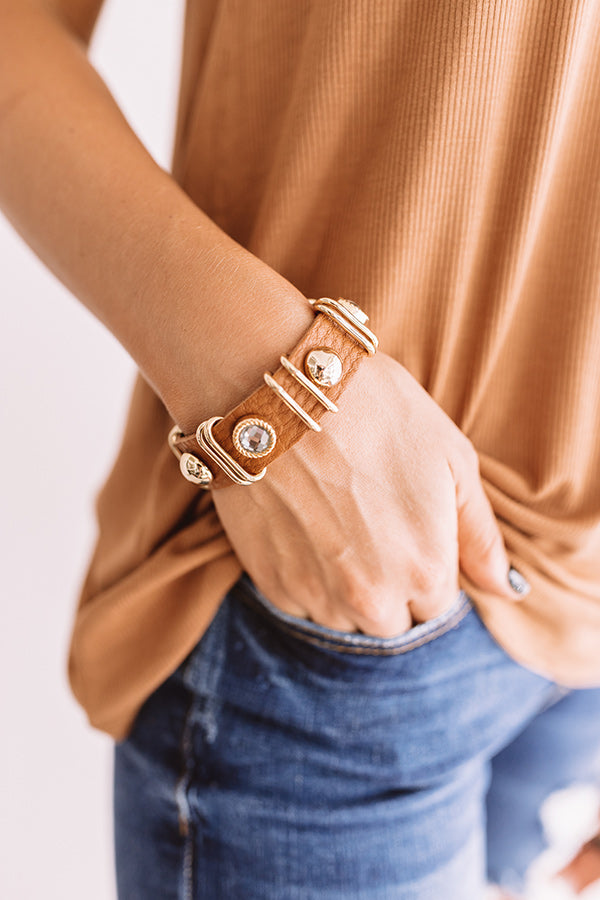 Oh Snap! Bracelet In Brown