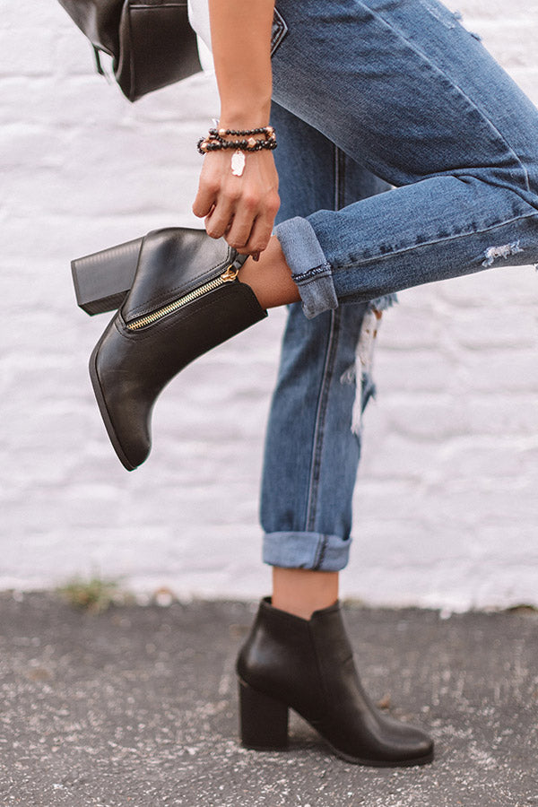 The Nellie Faux Leather Bootie