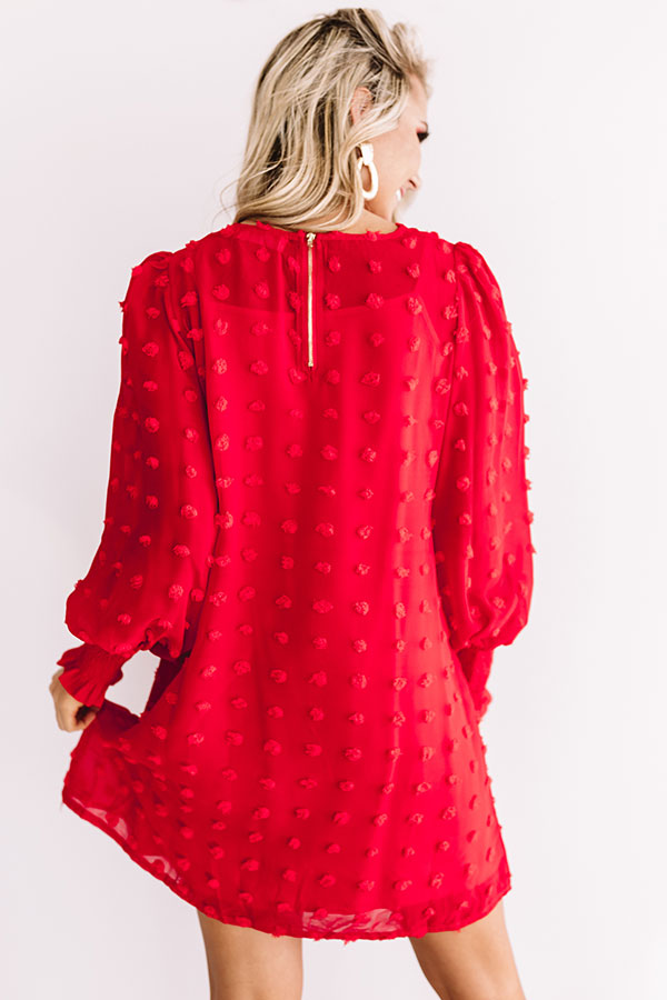 Cocktails And Cuties Shift Dress In Red Image - 3
