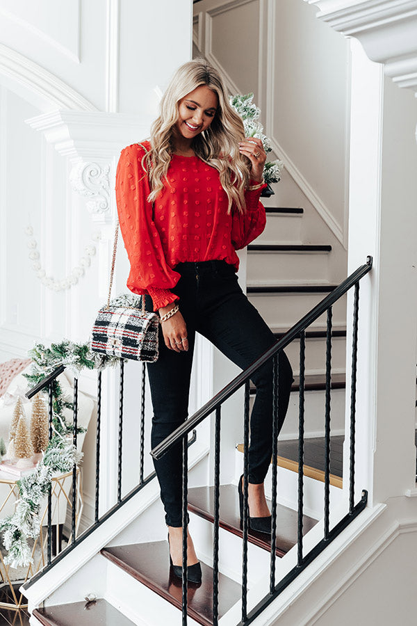 Cocktails And Cuties Shift Top In Red Image - 2