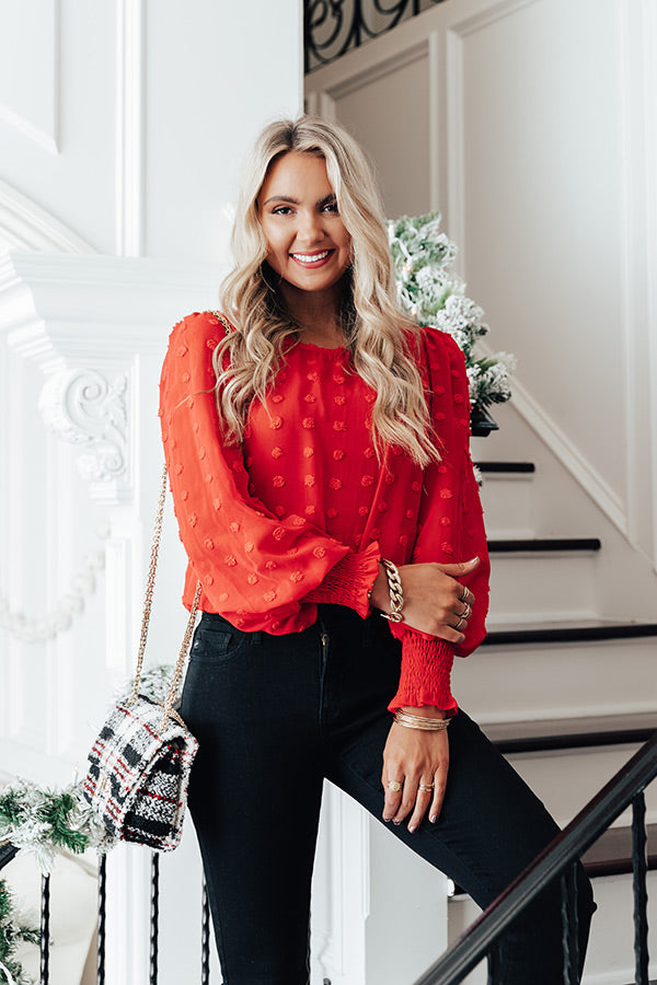 Cocktails And Cuties Shift Top In Red Image - 1