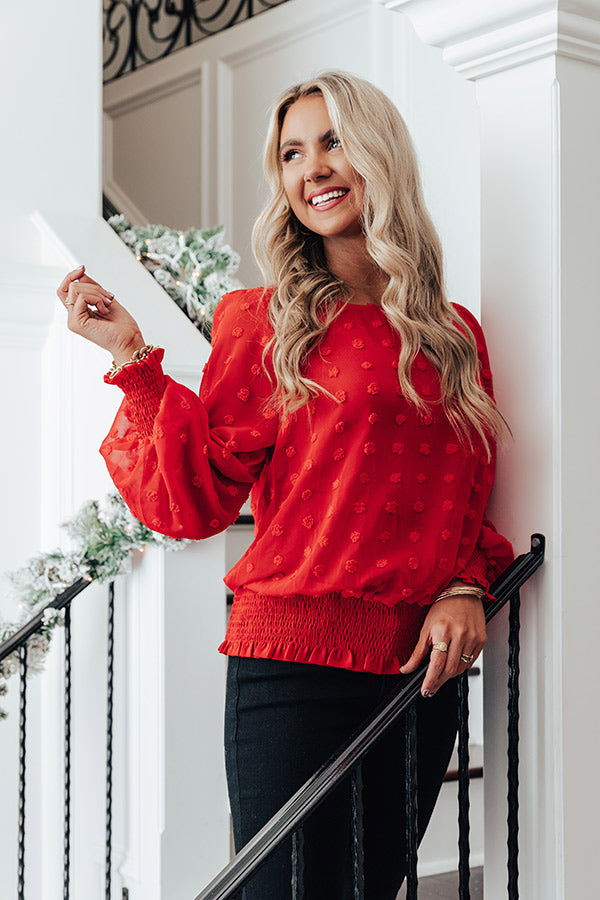 Cocktails And Cuties Shift Top In Red Image - 3
