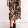 Trendy In The City Pleated Leopard Skirt Image - 1