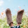 The Macon Faux Suede Bootie In Dark Taupe Image - 1