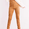 The Shepard Faux Suede Legging In Camel Image - 1